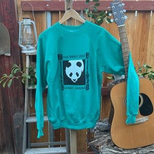 Never Worn Vintage 90s San Diego Panda Sweatshirt.